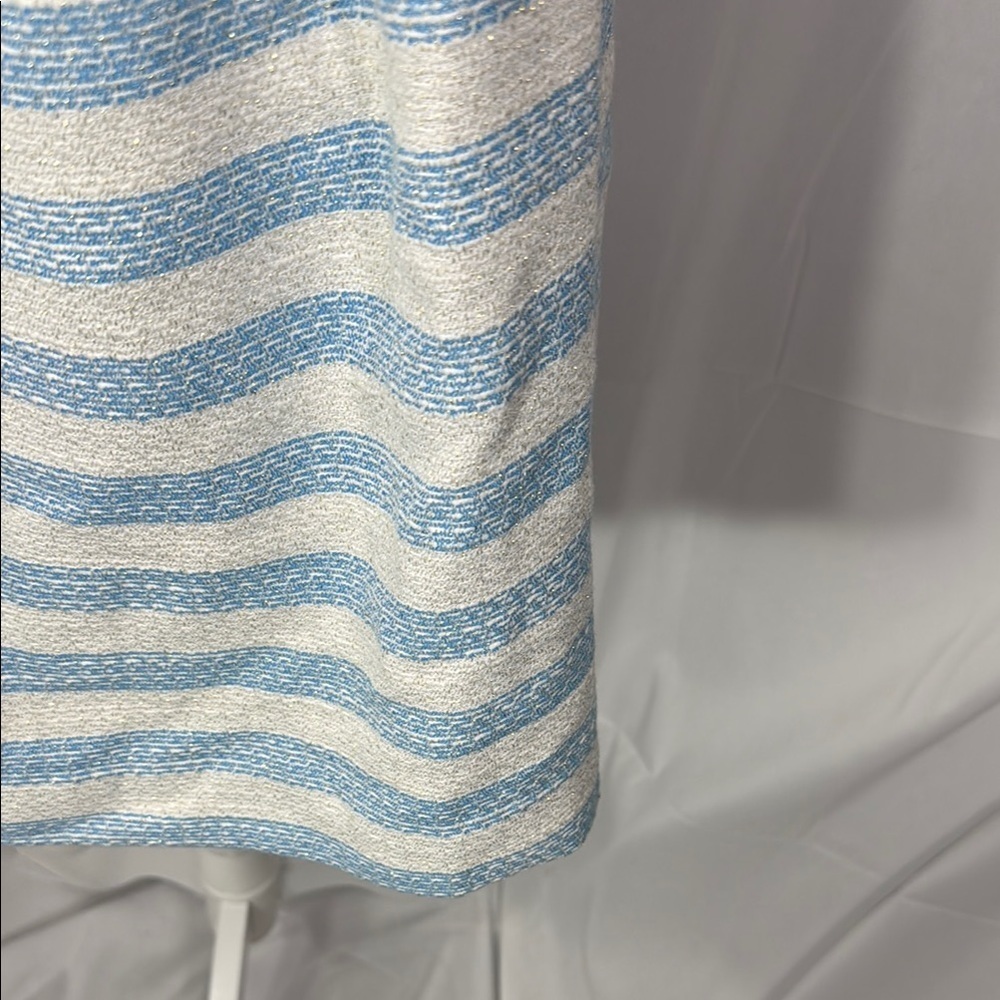 Lilly Pulitzer Striped Blue and White Strapless Dress Size 00 - Picture 4 of 9